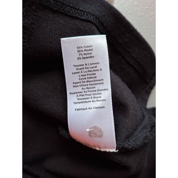 Talbots Womens Black Sleeveless Top XS White Trim Teardrop Neck Cutout Corpcore - Picture 5 of 7